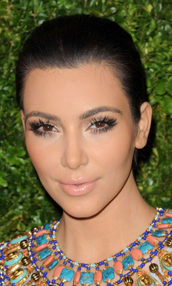 Kim Kardashian Sporting A Super-Sleek Hairstyle At The 7th Annual CFDA/Vogue Fashion Fund Awards 2010