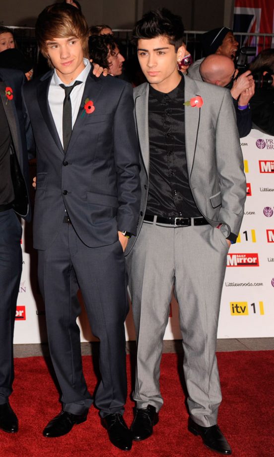 Liam Payne And Zayn Malik From One Direction Look Quite Dashing In Their Suits At The Pride Of Britain Awards 2010