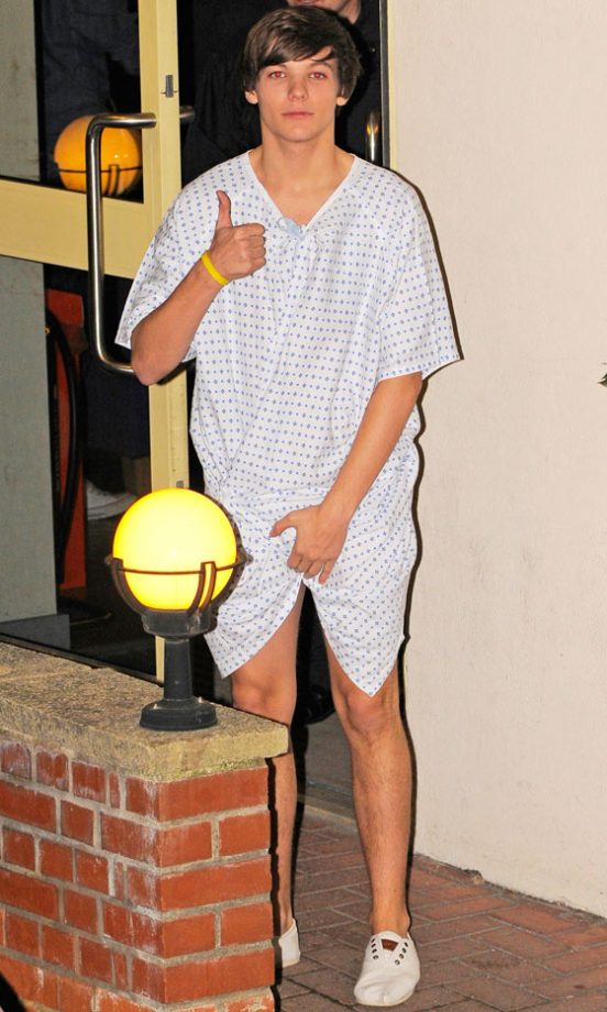 X Factor’s Louis Tomlinson From One Direction Lets Fans Know He’s Okay With A Thumbs Up
