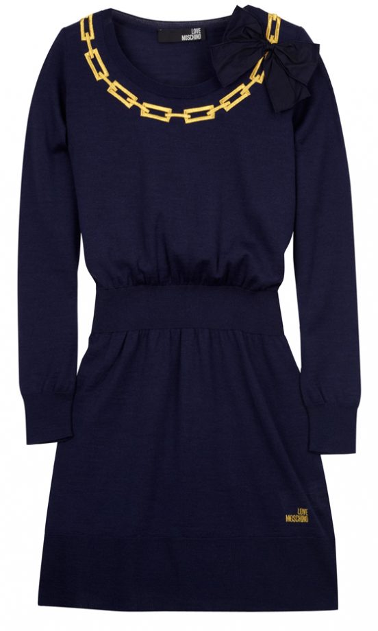 Love Moschino Chain Applique Knitted Dress £256
