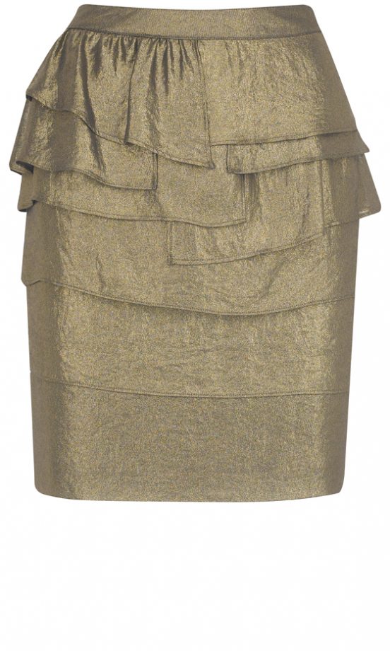Marks & Spencer Gold Ruffle Skirt £32