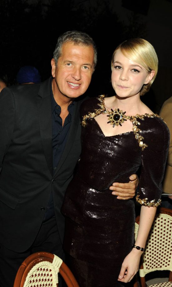 Carey Mulligan And Mario Testino At The 7th Annual CFDA/Vogue Fashion Fund Awards 2010