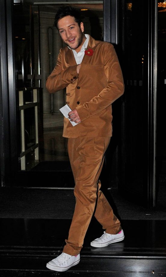X Factor’s Matt Cardle Dresses Down His Suit With A Pair Of Converse Trainers At The Pride Of Britain Awards 2010