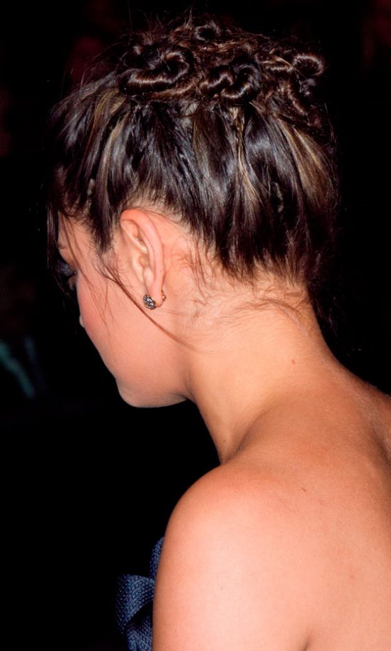 Mila Kunis Wearing Her Hair Up In A Twisted Bun Hairstyle At The IPF Independent Film Awards 2010