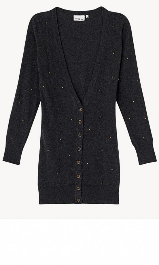 New Look Black Cardigan With Gold Studs £24.99