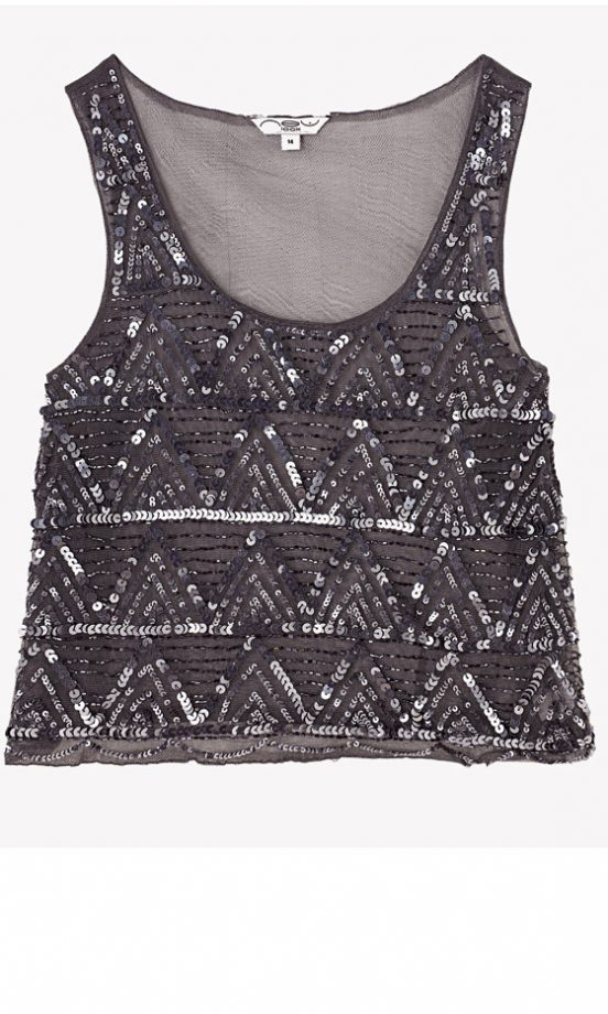 New Look Sequin Crop Top, £22.99