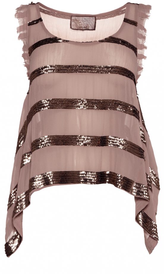 Next Sequin Dip Hem Top £35 - Available In Store