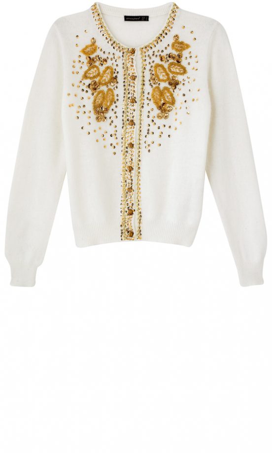 Primark White And Gold Embellished Cardigan £25 - Available In Store
