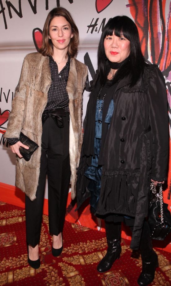 Sofia Coppola And Anna Sui At The Lanvin For H&M Haute Couture New York Fashion Show 2010