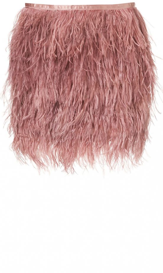 Topshop Pink Feather Skirt £75