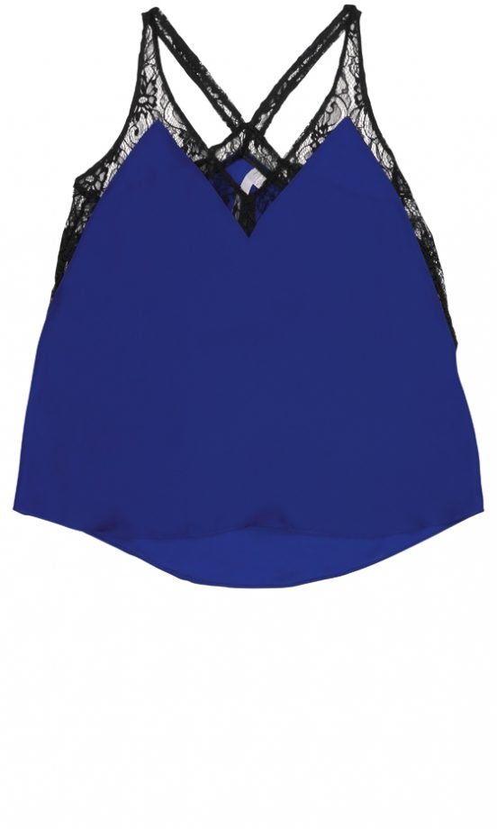 Urban Outfitters Blue Vest With Lace Straps £55