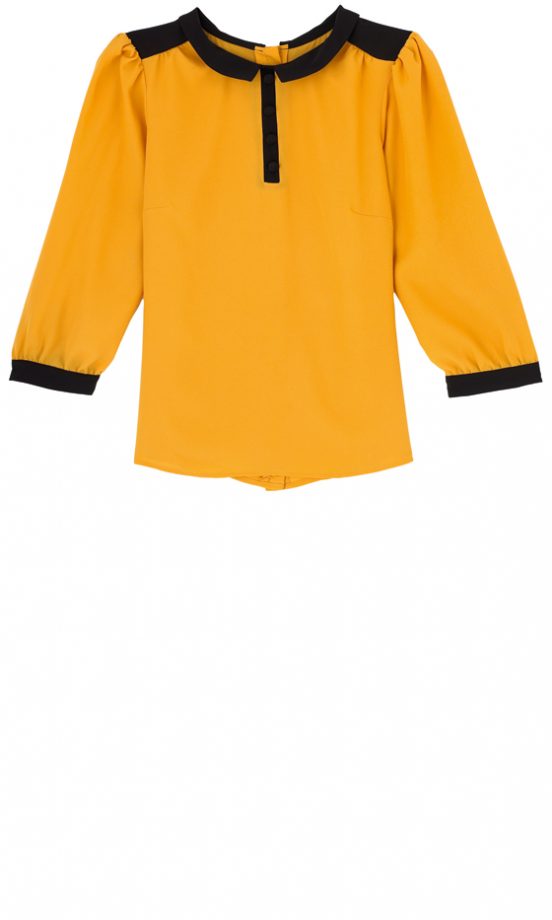 Urban Outfitters Yellow Blouse With Black Details £42