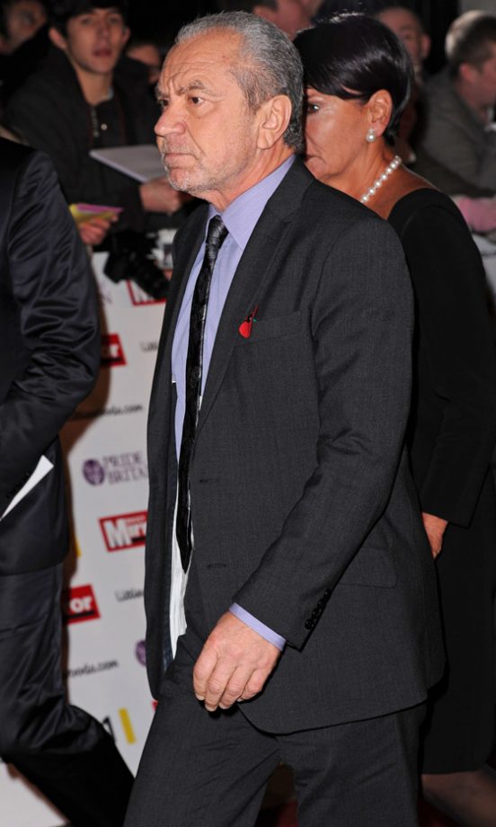 Alan Sugar At The Pride Of Britain Awards 2010
