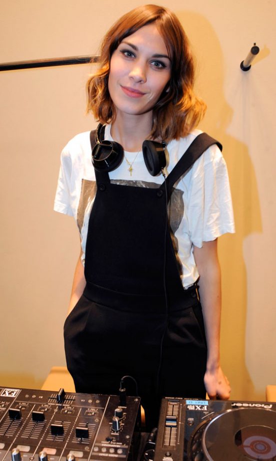 Alexa Chung DJs At The Sandro Store Opening In London, 2010