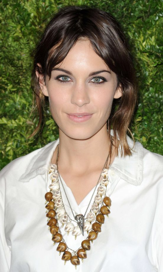 Alexa Chung Wearing A Statement Necklace At The 7th Annual CFDA/Vogue Fashion Fund Awards 2010