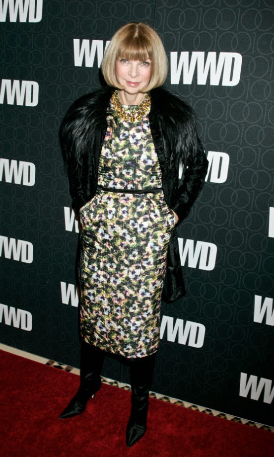 Anna Wintour At The WWD 100th Anniversary Gala 2010
