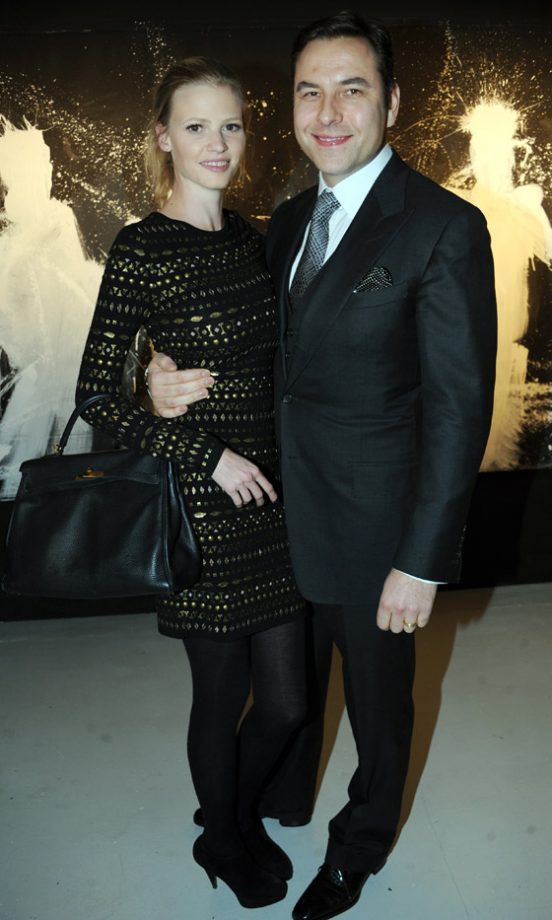 Lara Stone And David Walliams At The Private View Of Richard Hambleton Street Art 2010