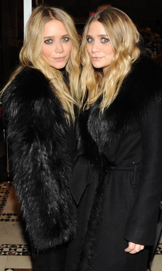 Ashley Olsen and Mary-Kate Olsen At The WWD 100th Anniversary Gala 2010