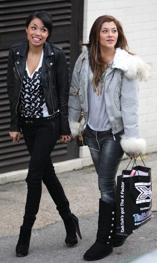 X Factor Geneva Lane And Esther Campbell From Girl Group Belle Amie