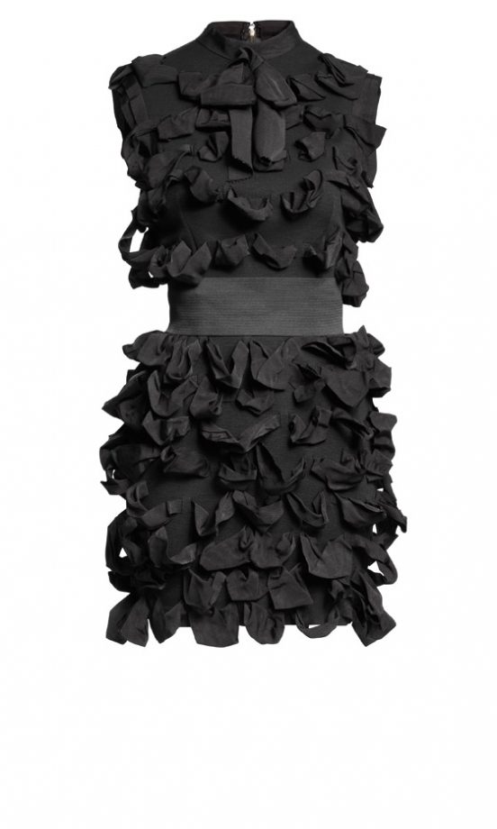 Lanvin For H&M Black Sleeveless Ruffle Dress £79.99