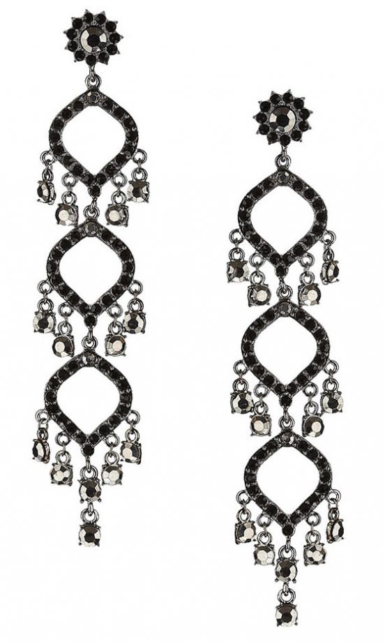 Miss Selfridge Ornate Three Drop Earrings, £14