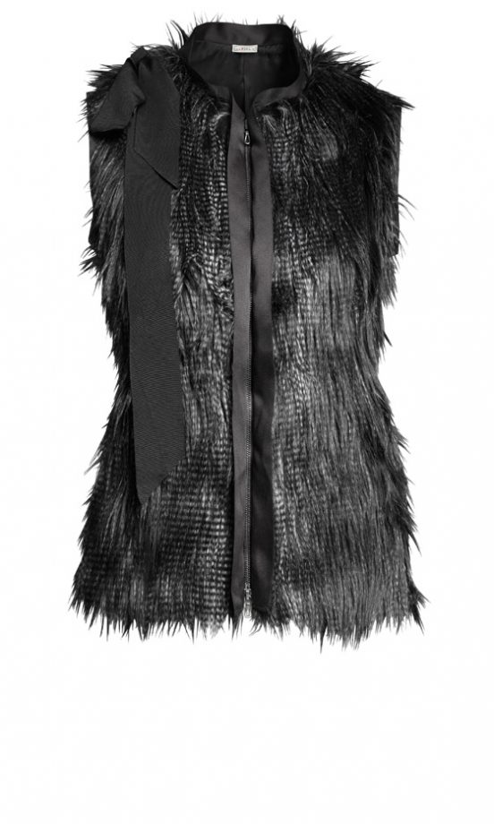 Lanvin For H&M Black Faux Fur Gilet £59.99