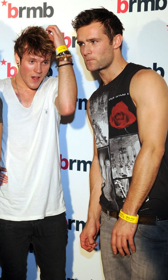 Dougie Poynter And Harry Judd From McFly At BRMB Live 2010
