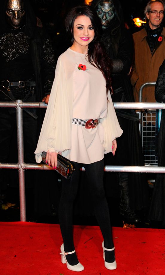 Cher Lloyd Adds A Pop Of Colour To Her Look With Bright Pink Lips At The Harry Potter And The Deathly Hallows London Film Premiere 2010