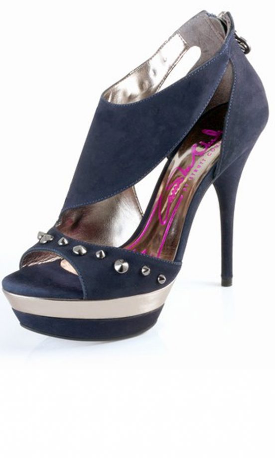 Danuta Navy Sandal, £160 From The Zandra Rhodes Footwear Collection 2010