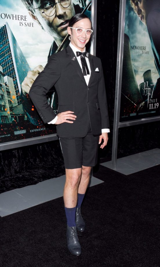 Figure Skater Johnny Weir At The Harry Potter And The Deathly Hallows New York Film Premiere 2010