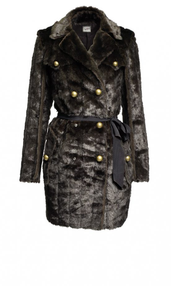 Lanvin For H&M Luxe Belted Faux Fur Coat £99.99