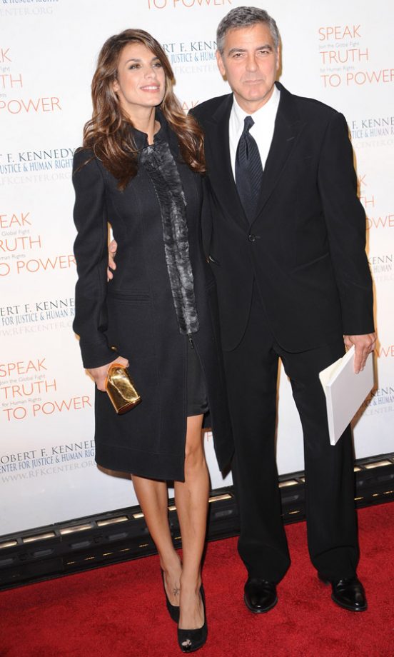 Elisabetta Canalis And George Clooney At The Robert F. Kennedy Center for Justice and Human Rights Ripple of Hope Awards Dinner 2010