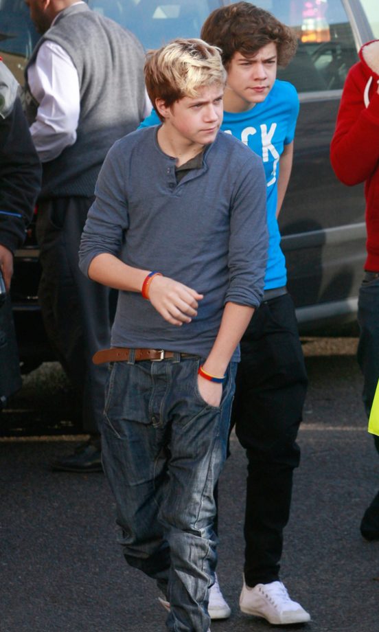 Niall Horan And Harry Styles From One Direction At The X Factor Studios 2010