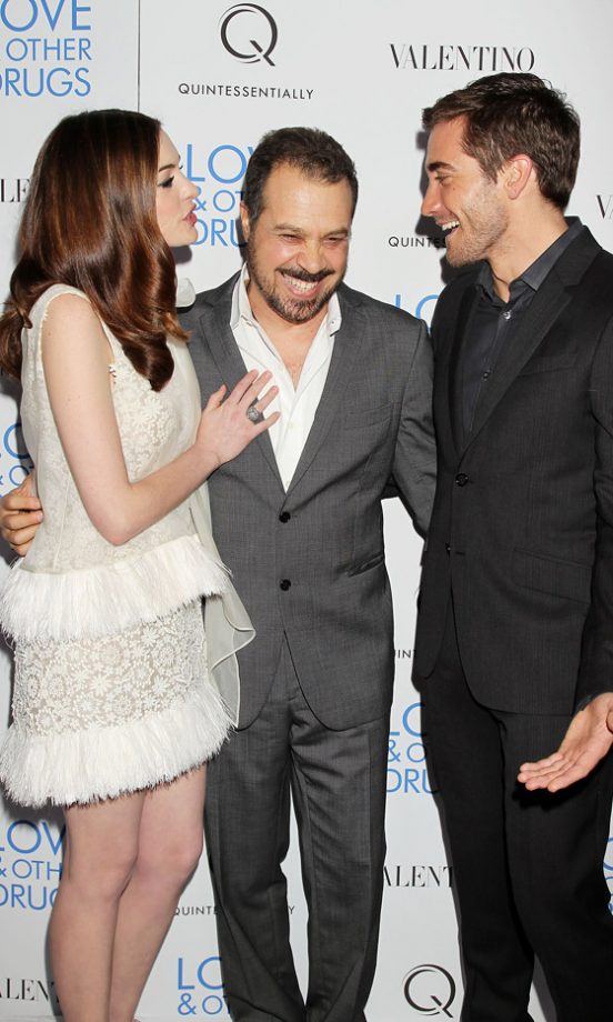 Anne Hathaway, Ed Zwick And Jake Gyllenhaal At The Love and Other Drugs New York Film Premiere 2010