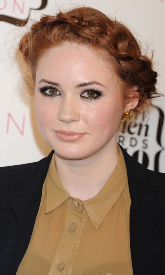 Karen Gillan With A Plaited Hairstyle At The Ultimate Women Of The Year Awards 2010