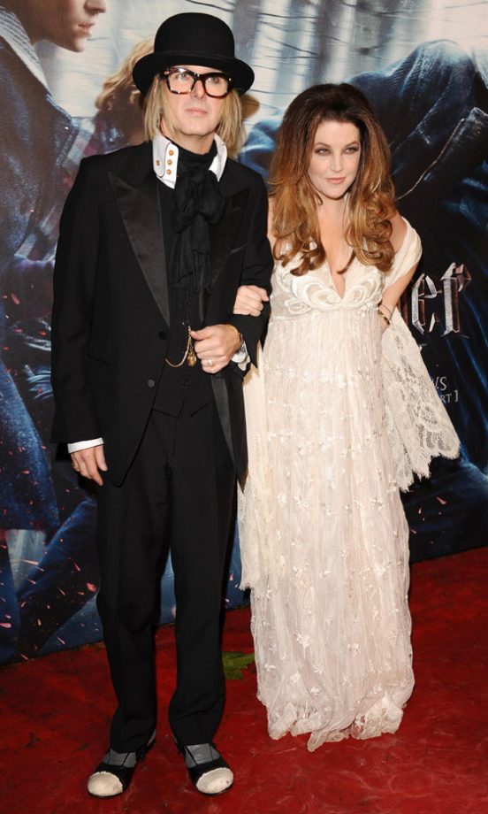Lisa Marie Presley And Husband Michael Lockwood At The Harry Potter And The Deathly Hallows London Film Premiere 2010