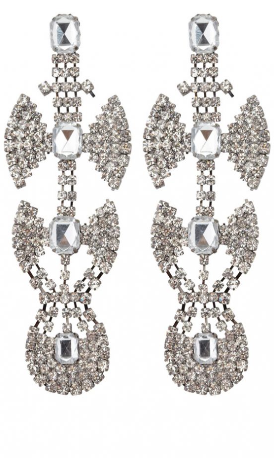 Oasis Elaborate Diamante Earrings, £16
