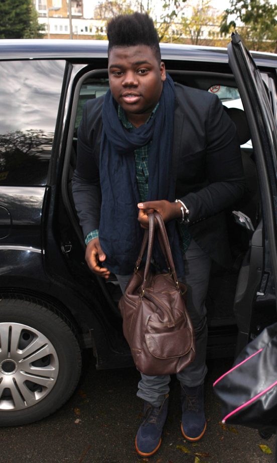 Paije Richardson Sports Blue Suede Shoes And A Black Blazer In London 2010