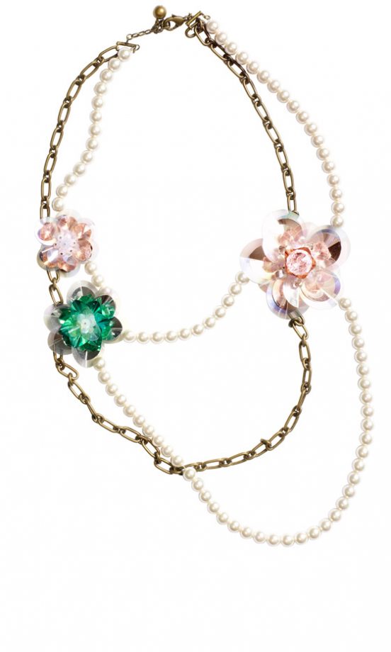 Lanvin For H&M Pearl And Chain Flower Necklace £34.99