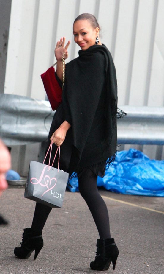 Rebecca Ferguson Heads Back To The X Factor Studios With A Lipsy Shopping Bag In Tow
