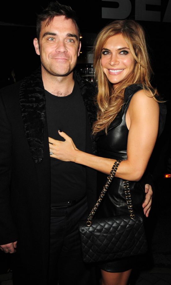 Robbie Williams And Ayda Field In Manchester 2010