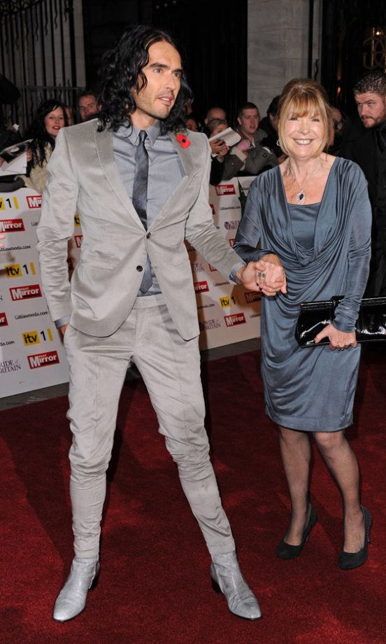 Russell Brand And His Mum At The Pride Of Britain Awards 2010