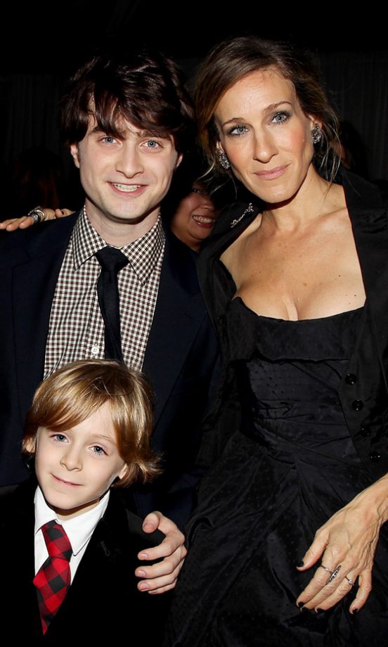 Sarah Jessica Parker, Daniel Radcliffe And James Wilkie Broderick At The Harry Potter And The Deathly Hallows New York Film Premiere 2010