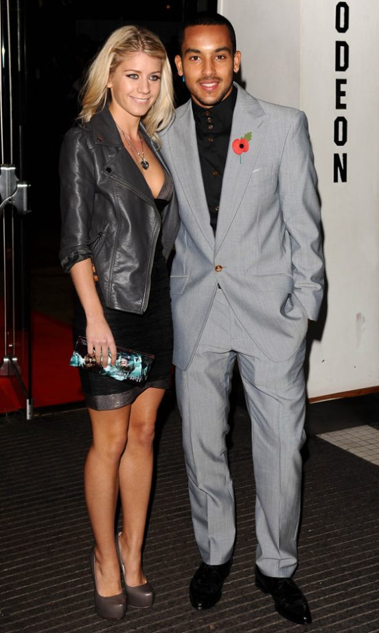 Melanie Slade And Theo Walcott At The Harry Potter And The Deathly Hallows London Film Premiere 2010