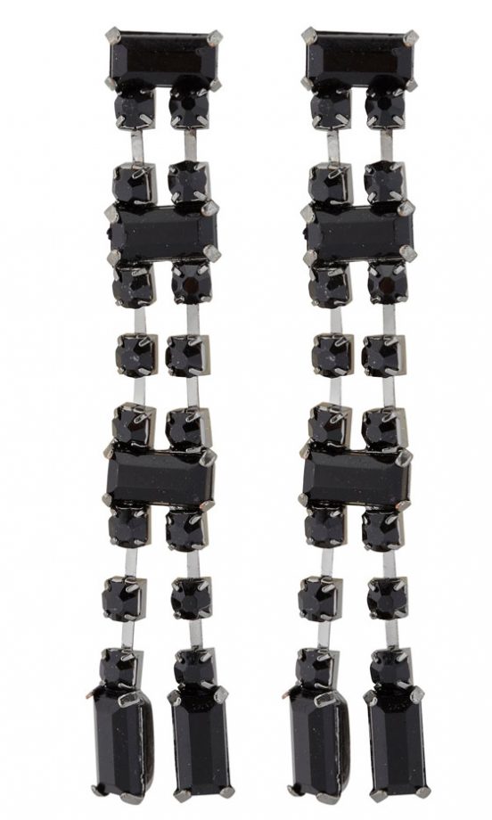 Oasis Long Stone Drop Earrings, £12