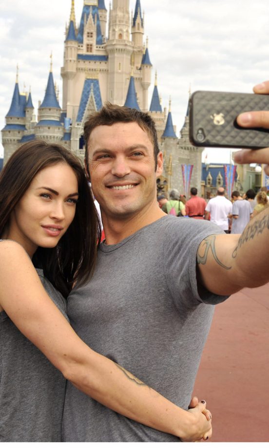 Megan Fox And Husband Brian Austin Green At Walt Disney World In Florida 2010