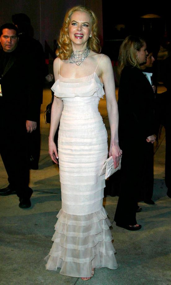 Nicole Kidman Won A Fashion Oscar For Her Chanel Dress At The Vanity Fair Academy Awards Party 2002