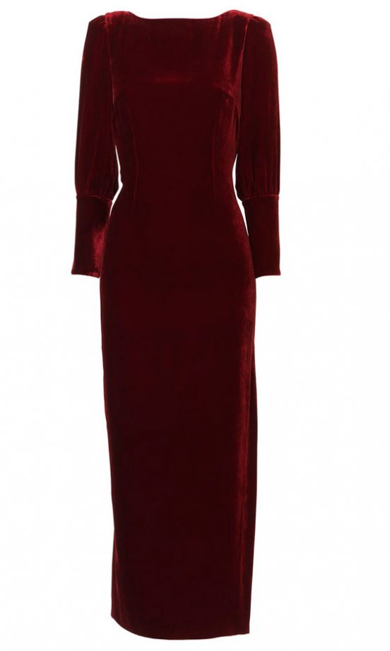 Biba At House Of Fraser Velvet Maxi Dress, WAS £190, NOW £95