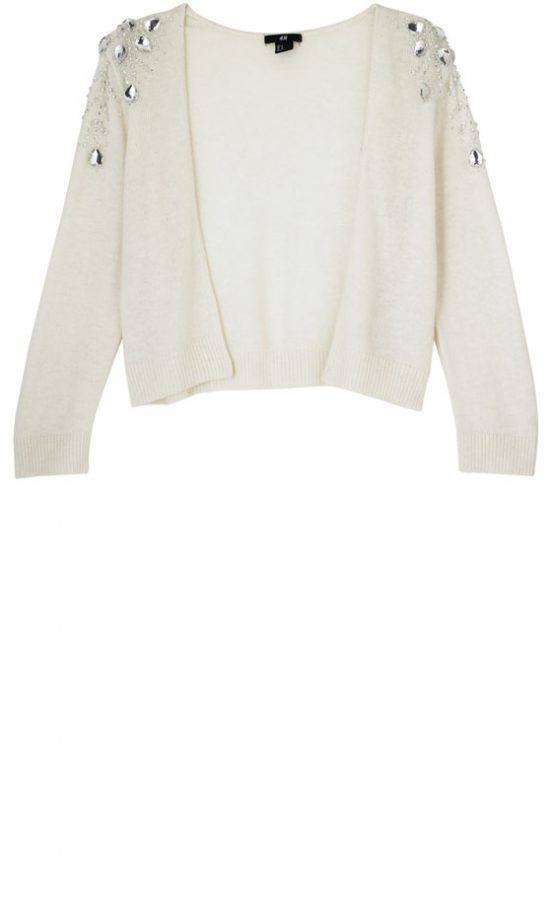H&M Cream Jewelled Cardigan £29.99 - In Store Only
