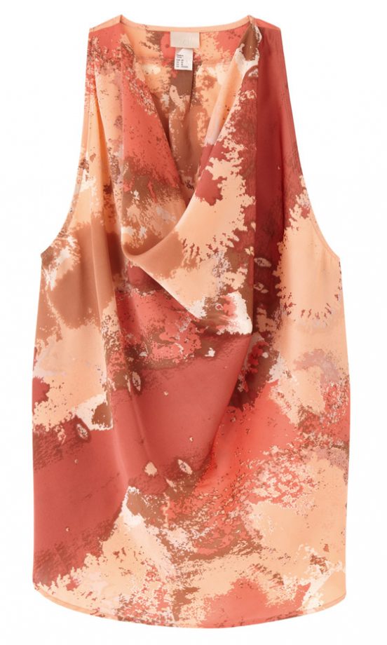 H&M Silk Printed Vest Top, £24.99 - In Stores Only